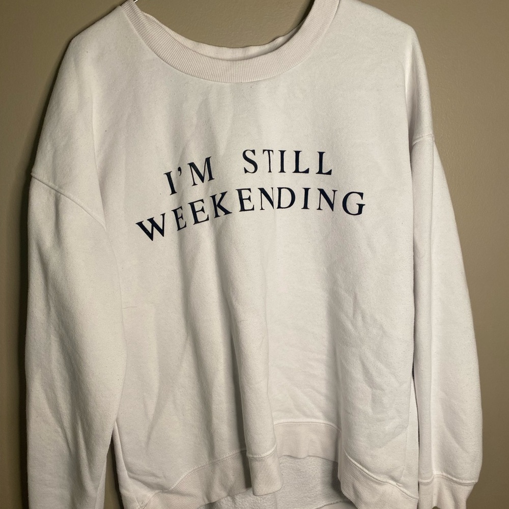 I’m still weekending sweater